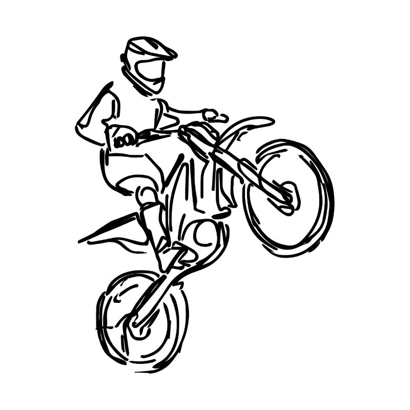 Motocross Drawing