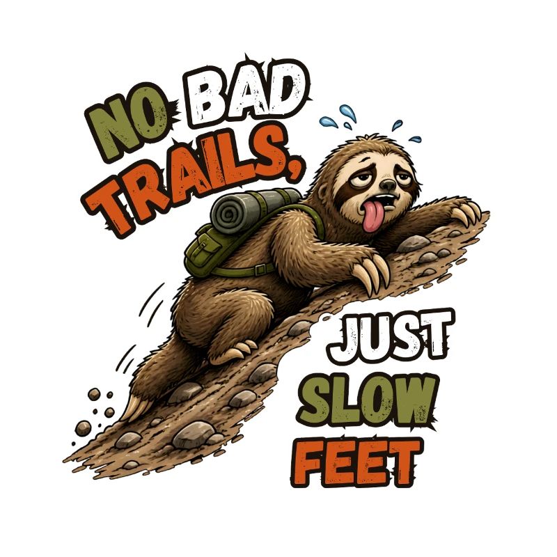 No Bad Trails Just Slow Feet