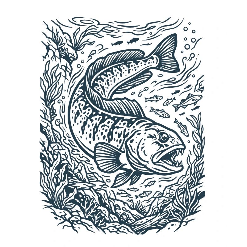 Seewolf | Steinbeißer | Unterwasserfisch