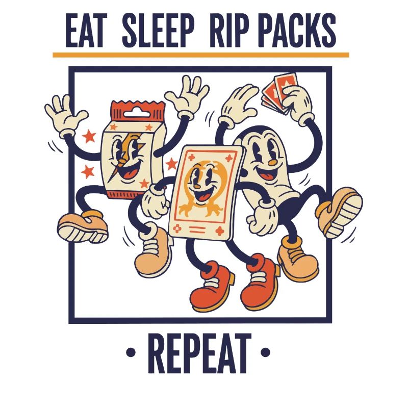 Pack de décrochage Eat Sleep Collection de cartes à collectionner à chaque fois