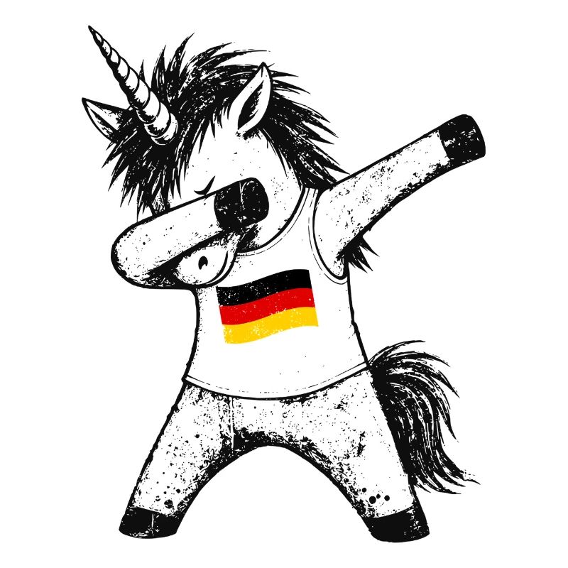 Dabbing Unicorn Germany Fan