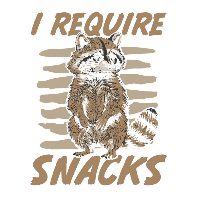 I Require Snacks Trash Panda Raccoon