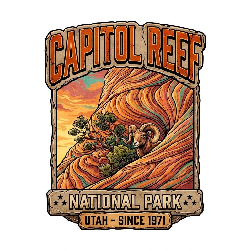Capitol Reef Ram Desert Patch