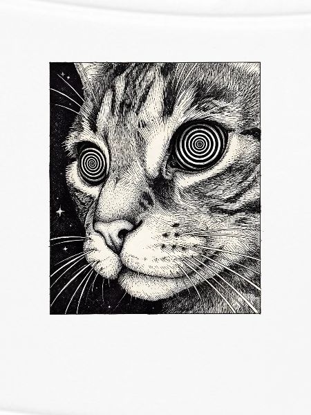 Hypnotischer Katzenblick im All