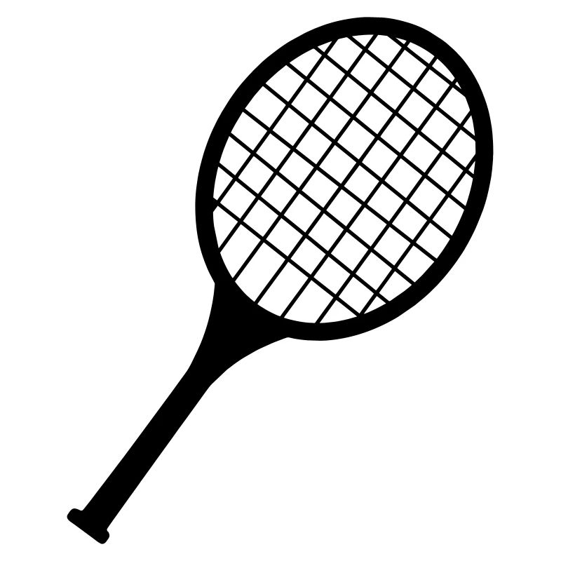 Badminton racket logo