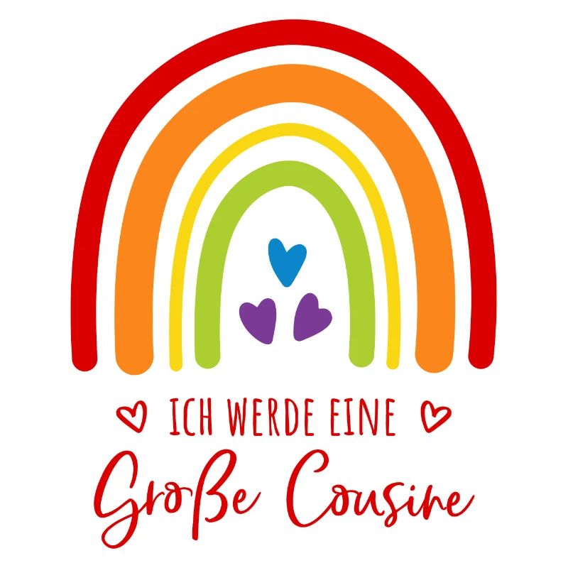 Ich werde eine große Cousine Regenbogen