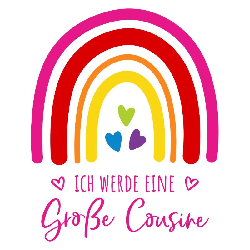 Ich werde eine große Cousine Regenbogen