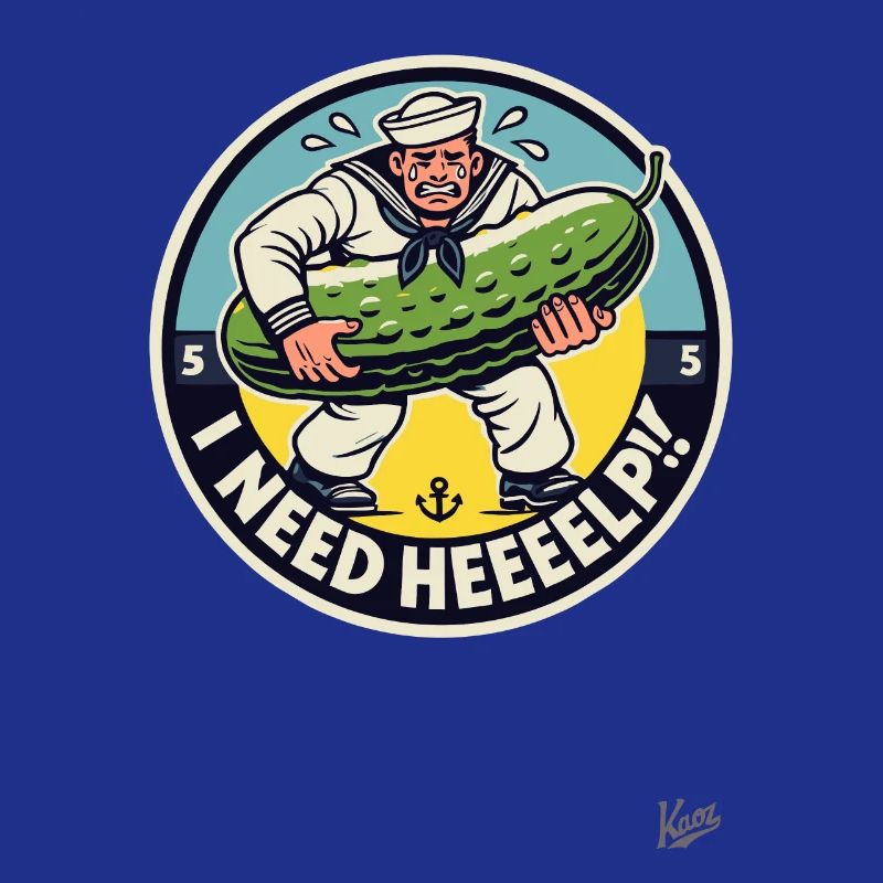 Sweating sailor needs help with the cucumber