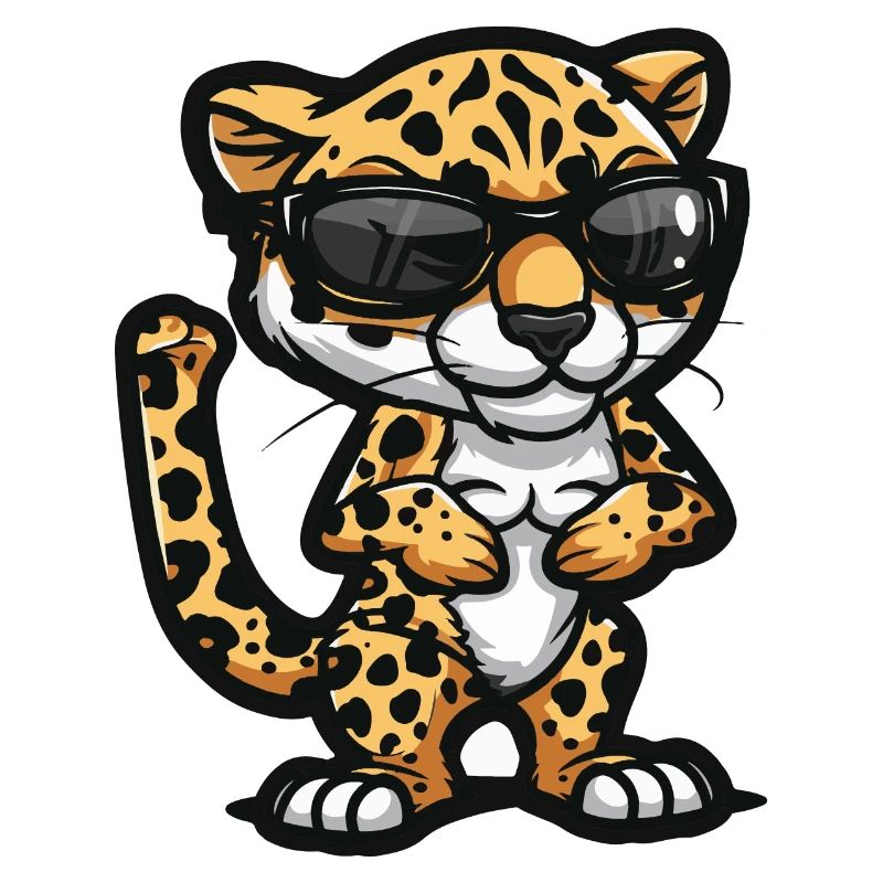 Leopard Comic Cool