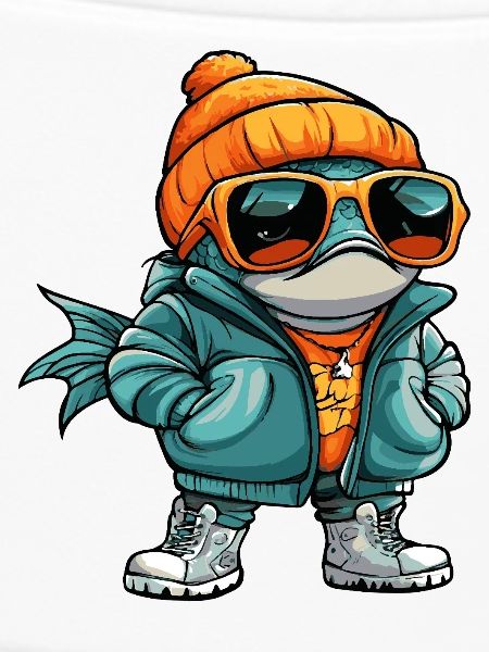 Piranha Fische Cool Comic
