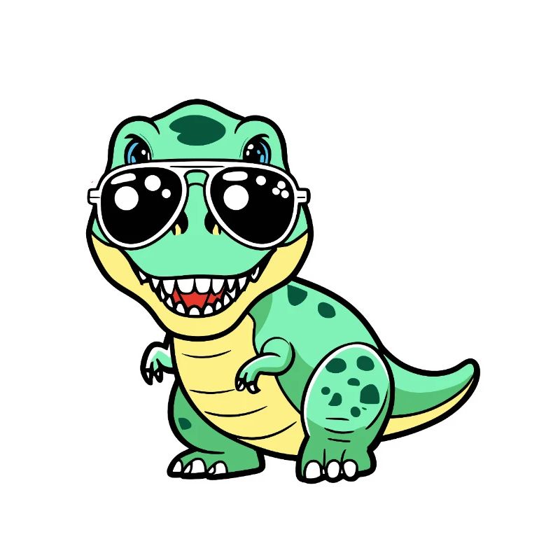 Dino mit Brille - Cool