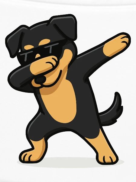 hund comic dabbing