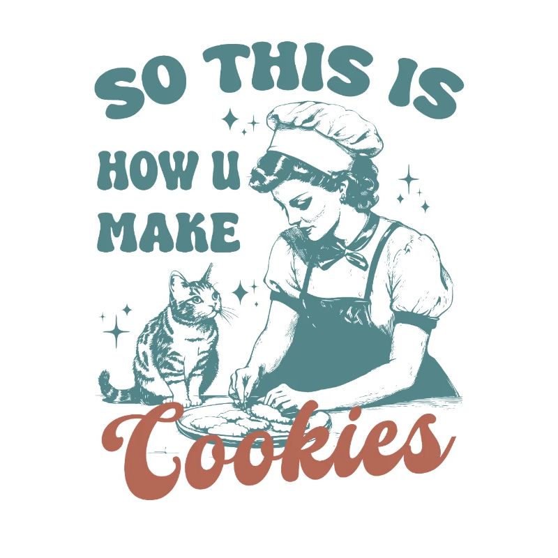 So This Is How U Make Cookies Cute Cat