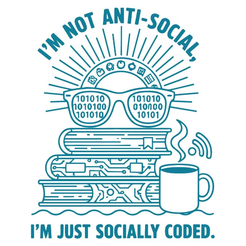 Sozial Codiert: Bücher, Kaffee & Code