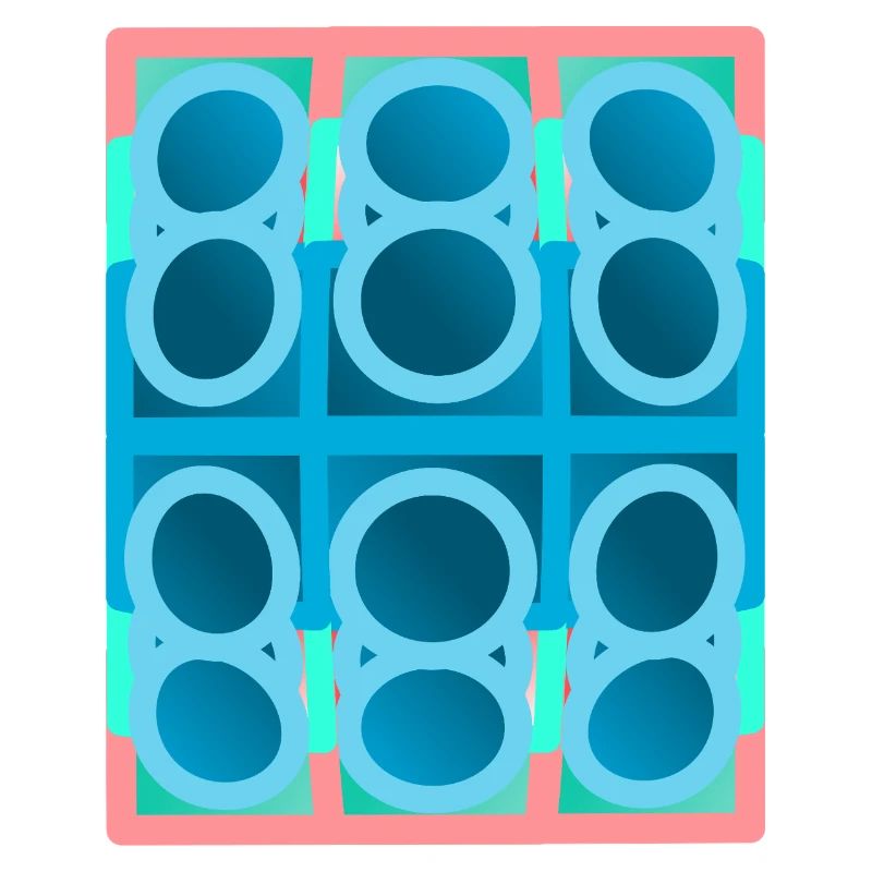 blue pattern, graphic art