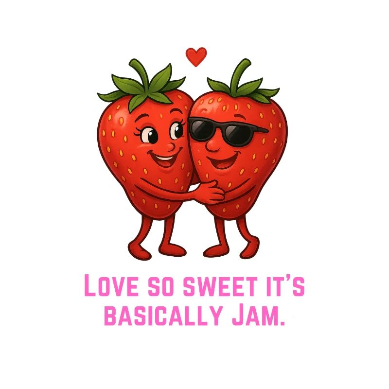 Kuschelige Erdbeeren Liebe Jam Marmelade
