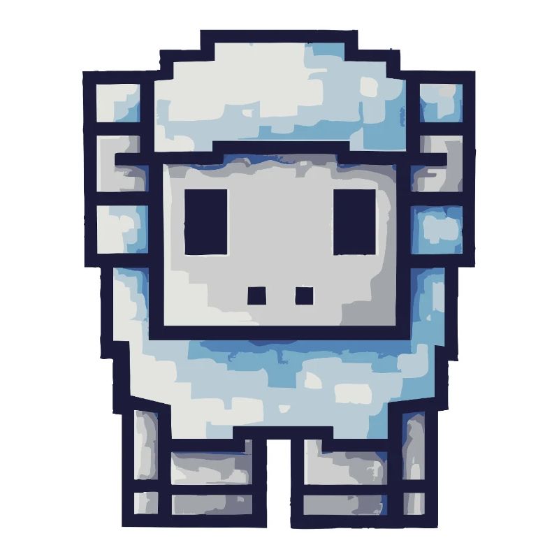 Pixel Schaf – Süßes Retro Design
