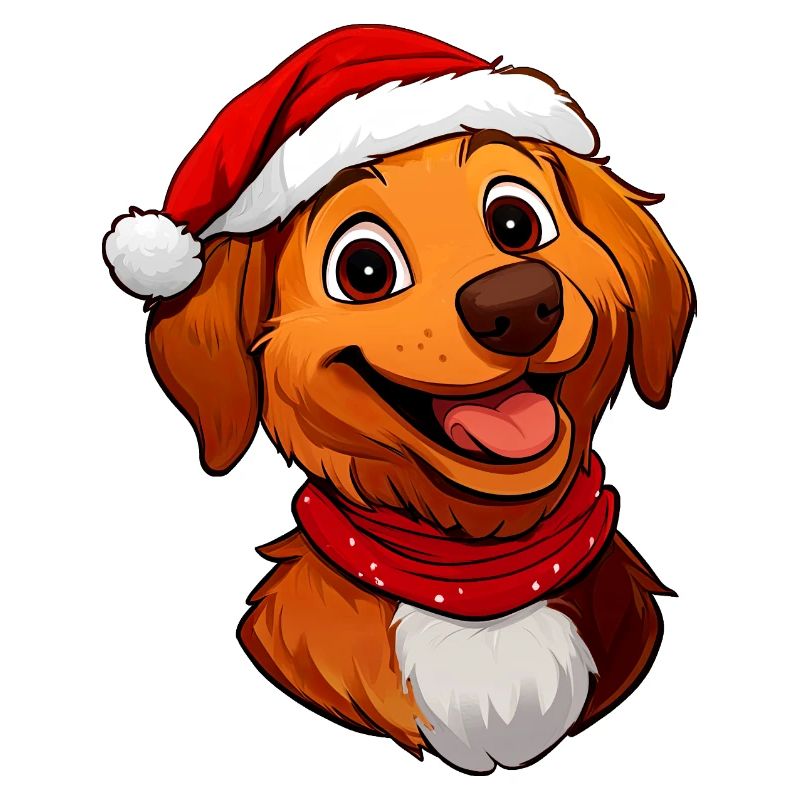 Hund Weihnachtsmann