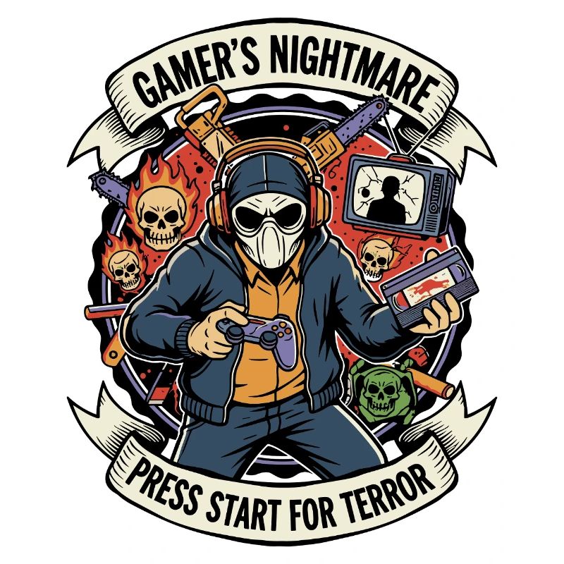 Gamer Drück Start Terror