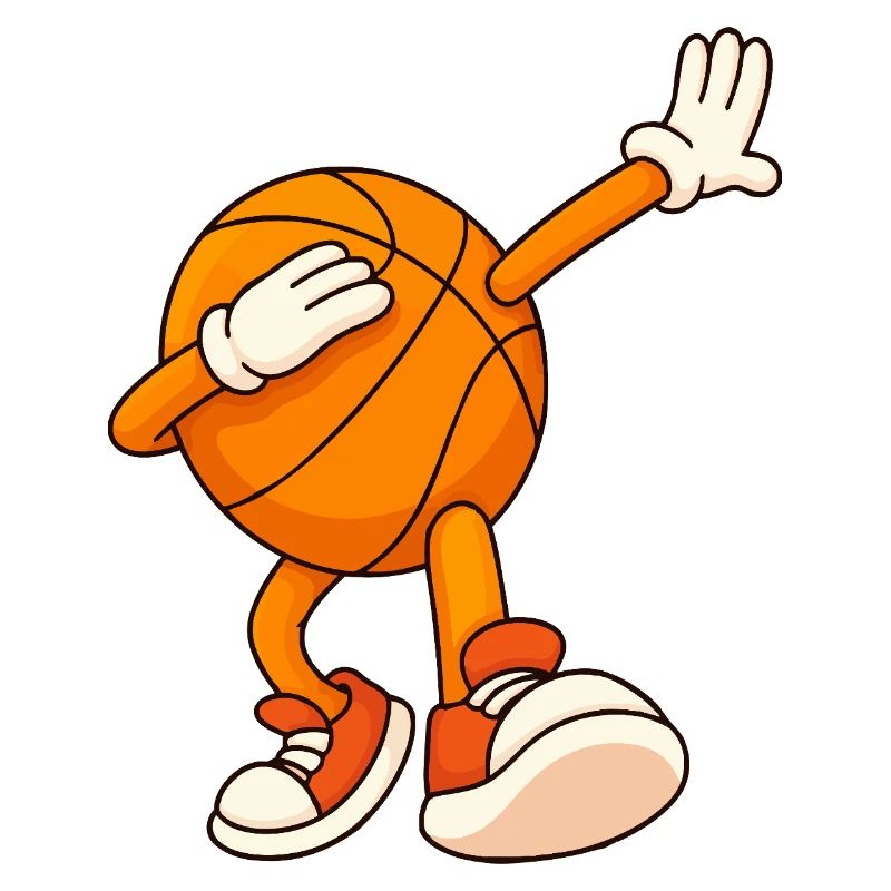 Mascotte de basket-ball : dunks