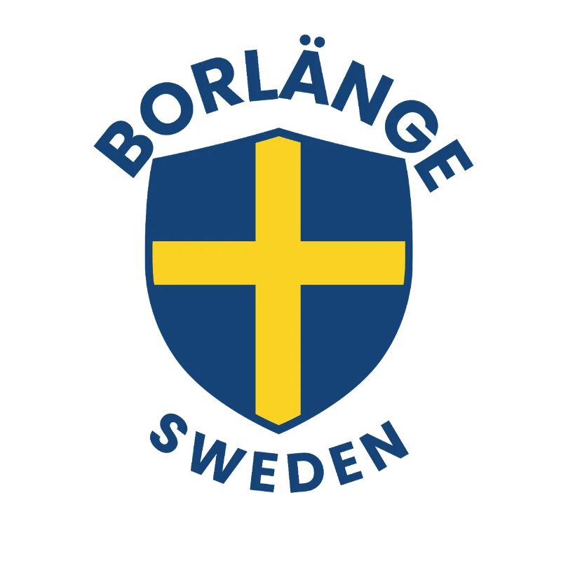 Borlänge Shield: Swedish flag design