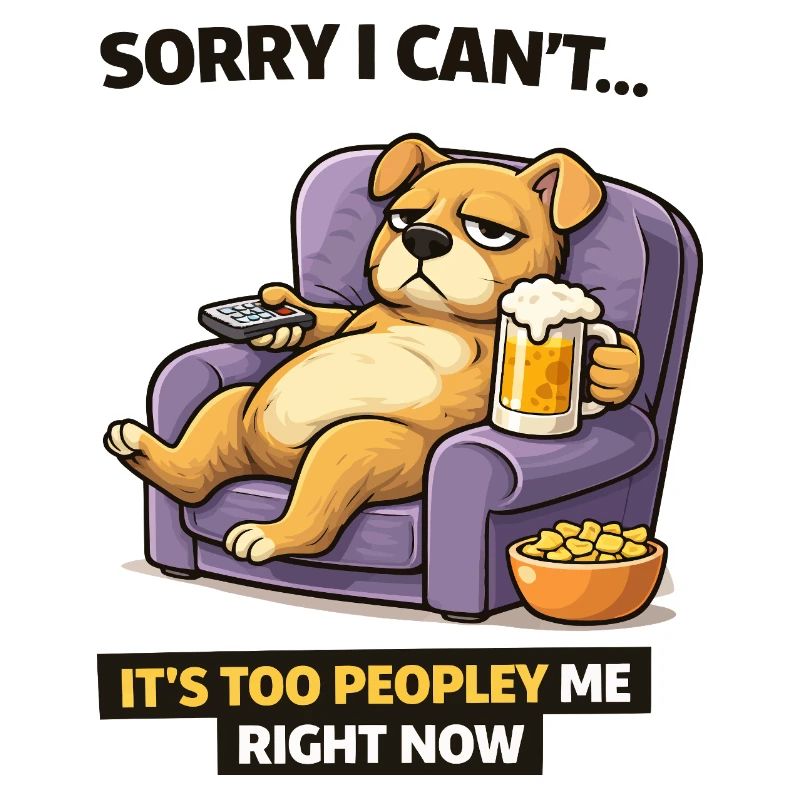 Chill Dog Sofa Beer Meme