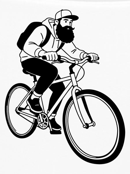 Fahrrad-Hipster