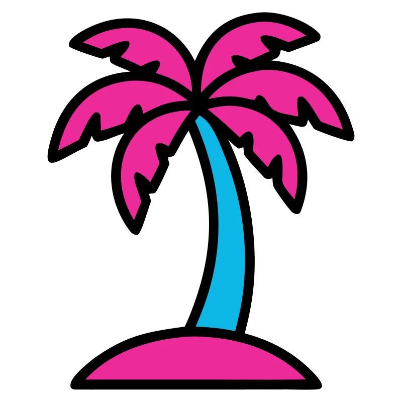 Vaporwave des années 90 de Neon Palm Tree