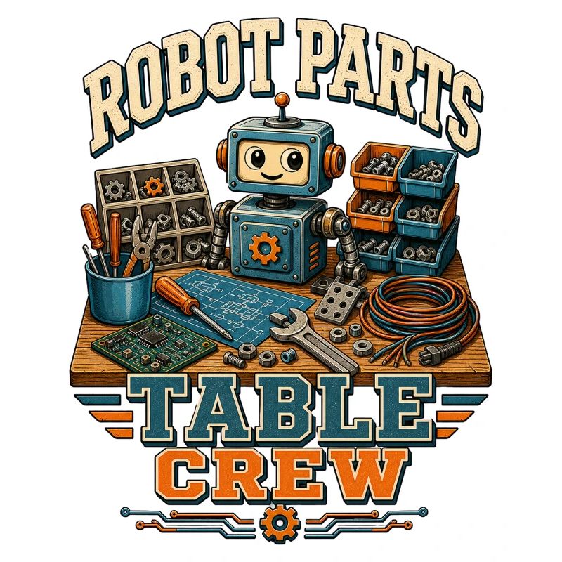 ÉQUIPE DE TABLE DES PIÈCES ROBOTIQUES