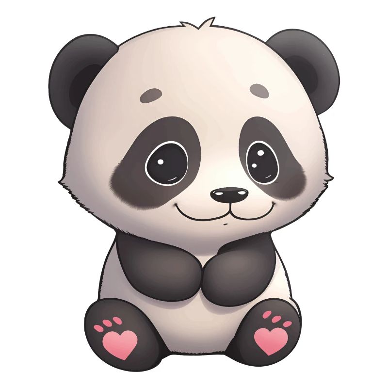 Total niedliches Panda-Bärchen