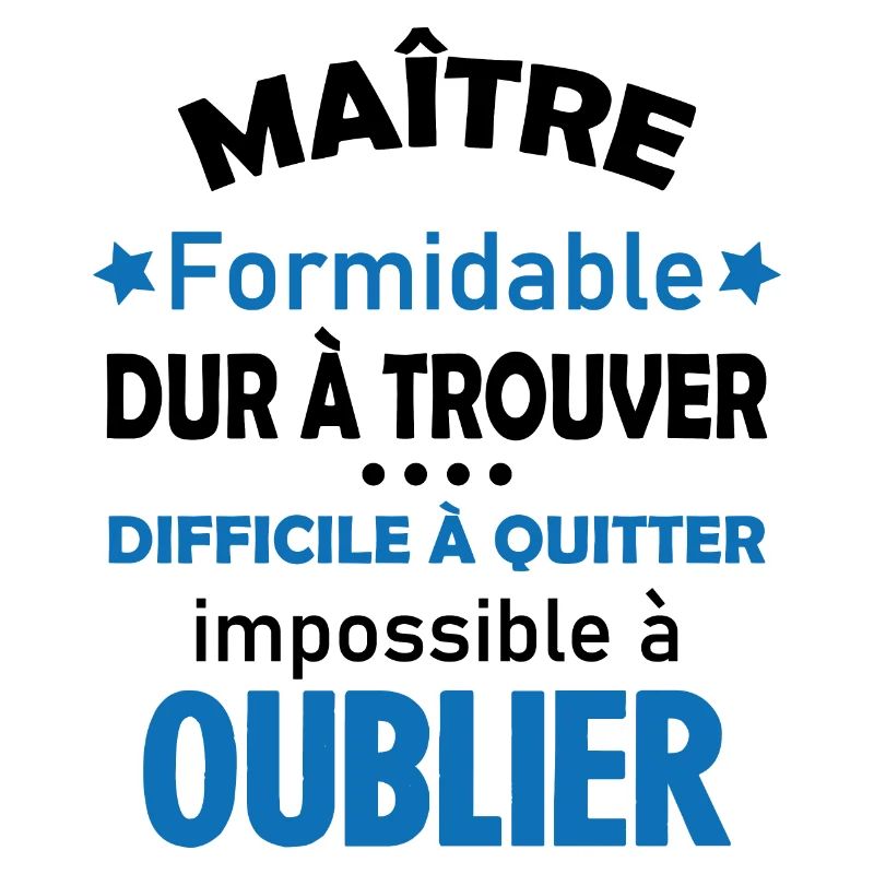 Maître formidable idée cadeau maître d'école