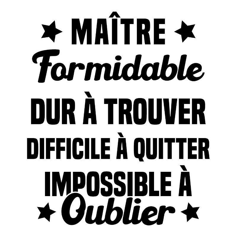 Maître Formidable Idée Cadeau Maître D'école