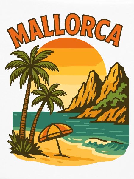 Mallorca Retro Sommerdesign