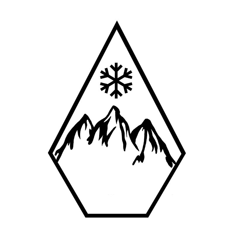 Ski Snowboard Snowflake Diamond