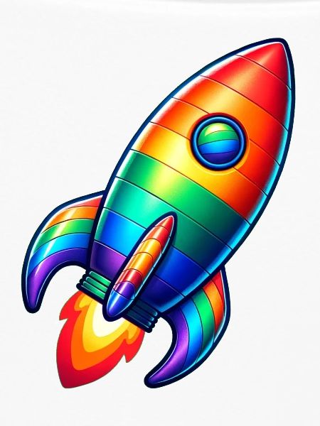 Raketen Regenbogen | Raketenstart