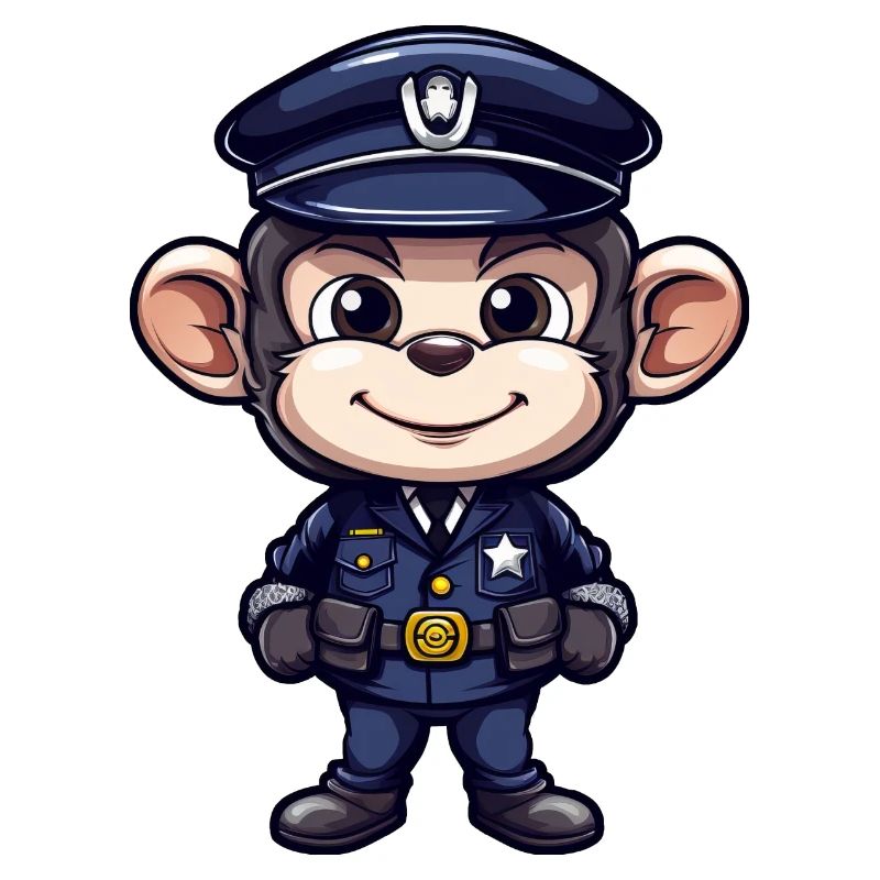 Polizei Äffchen