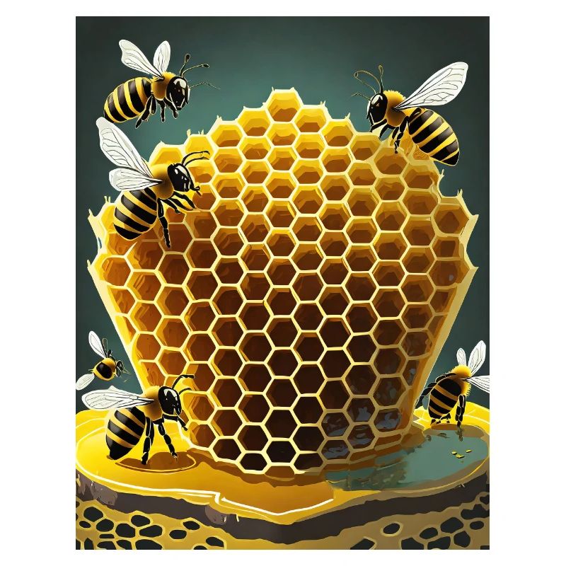 Ich bin ein cooler stolzer Imker-Logo-Designer