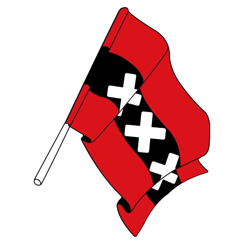 Drapeau Amsterdam Pays-Bas