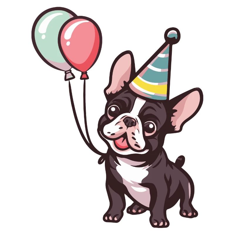 Français Buldog Chiens Anniversaire Bébé