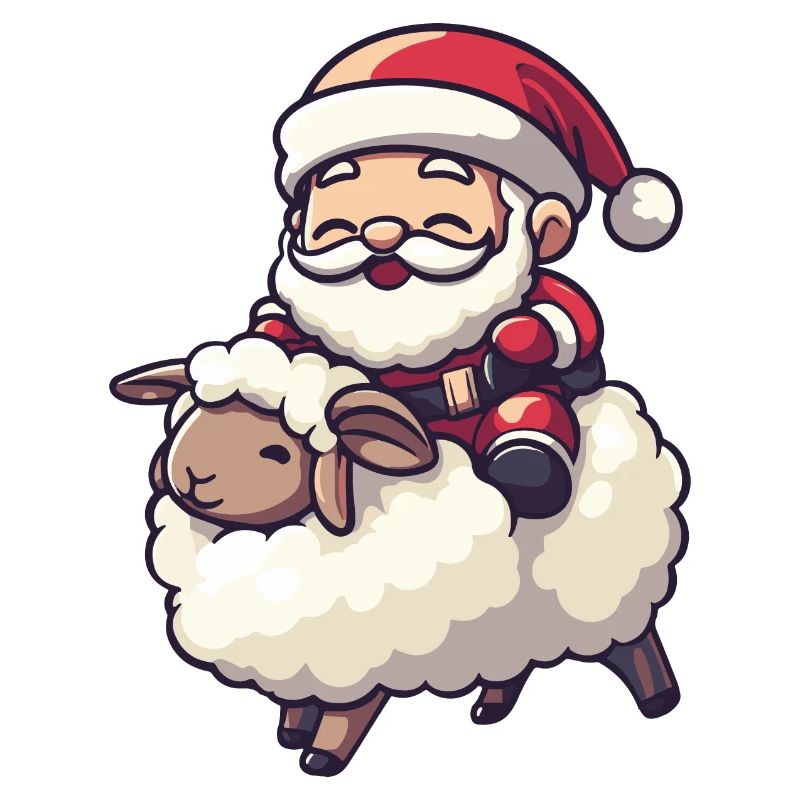 Schaf Weihnachtsmann