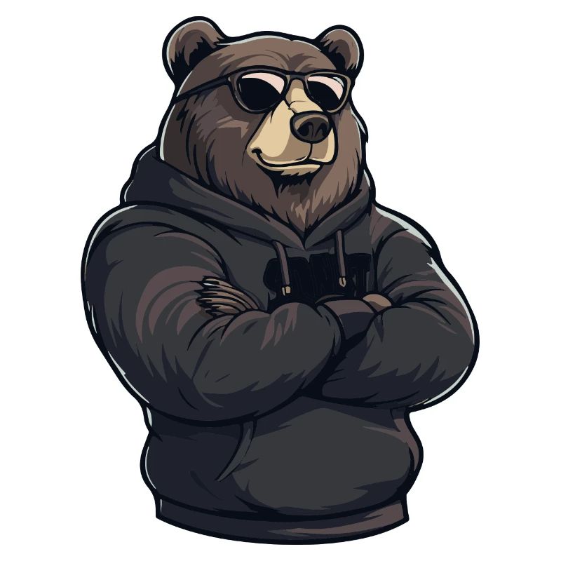 Bär Comic Braunbär