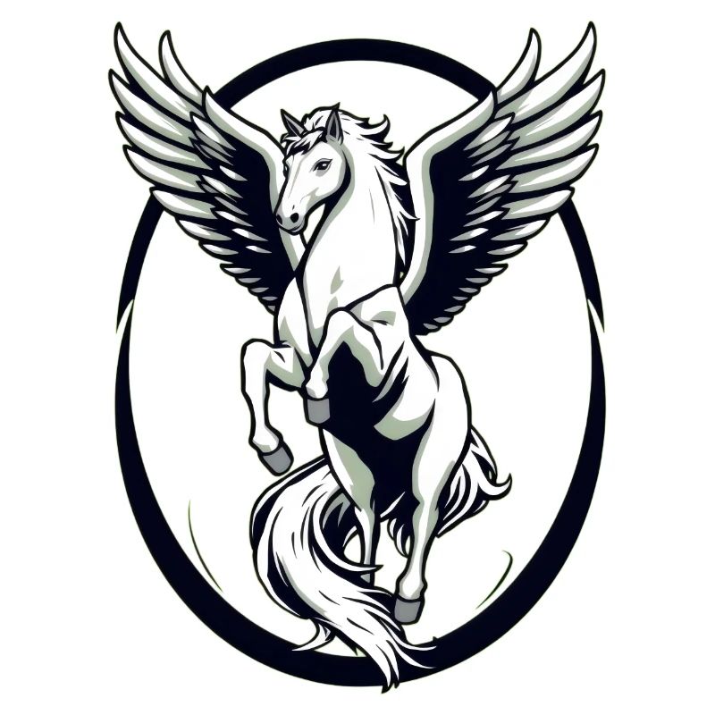 Cool White Pegasus