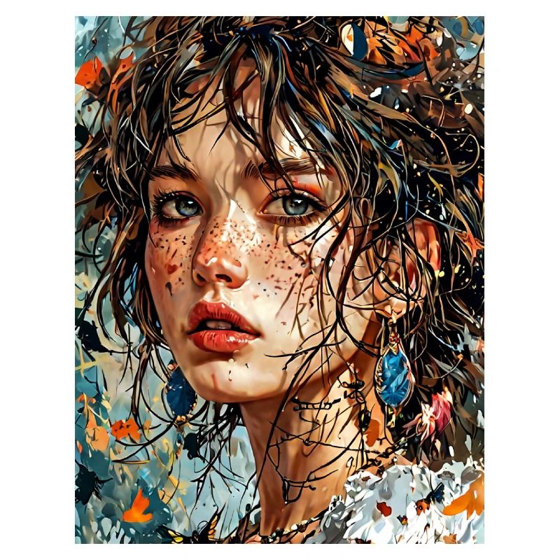 Portrait with nature