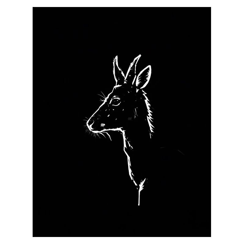 Silhouette einer Antilope
