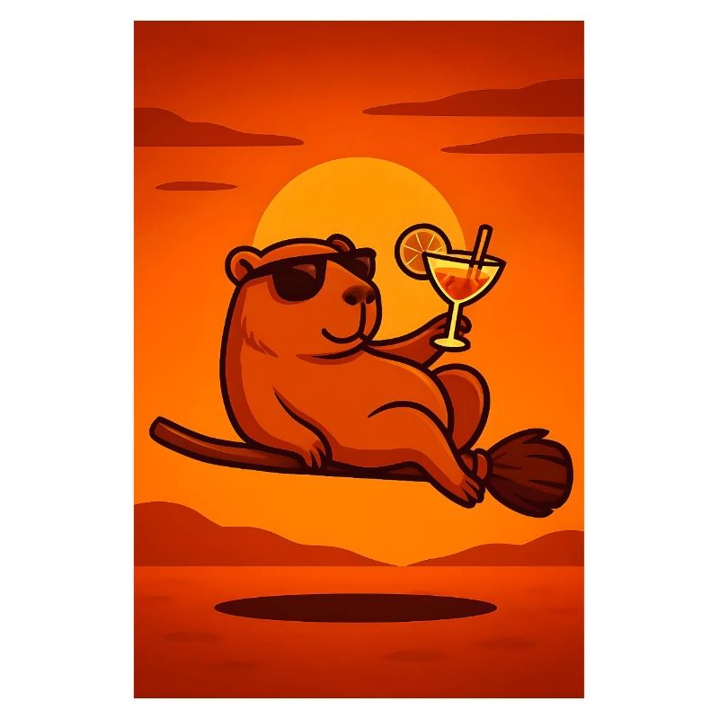 Cadeau d’été Capybara d’Halloween