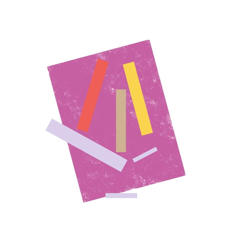 Abstract Colored Lines Composition