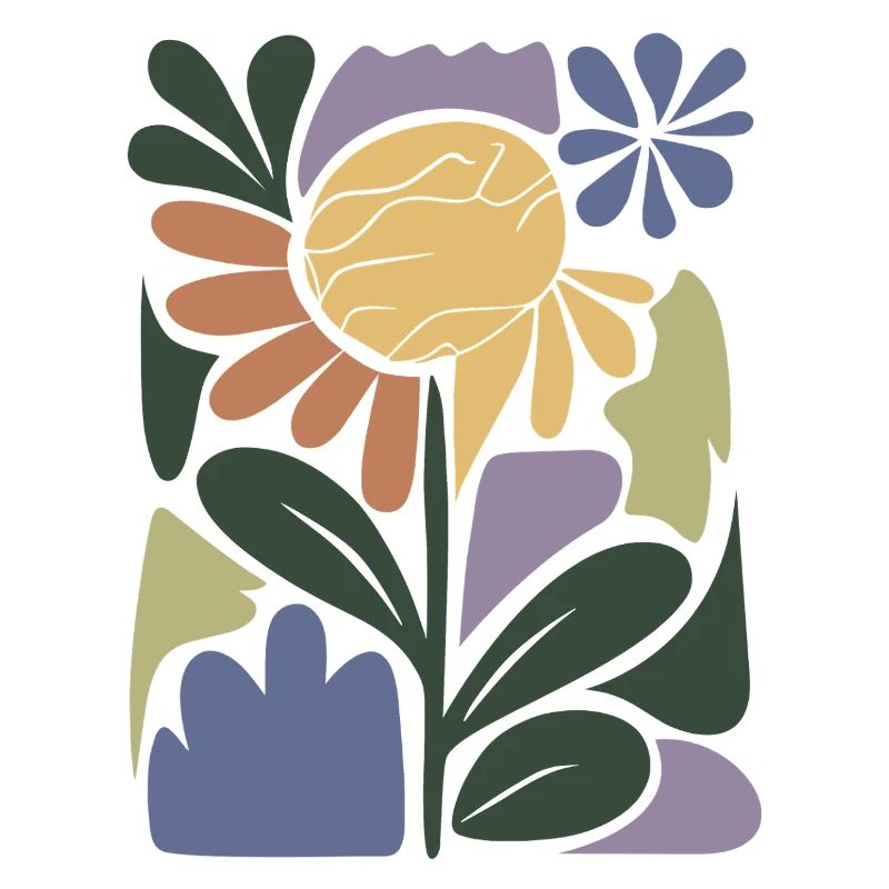 Composition florale colorée