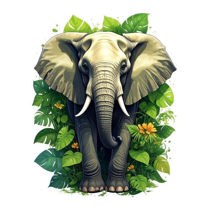 Ein Elefant im Dschungel