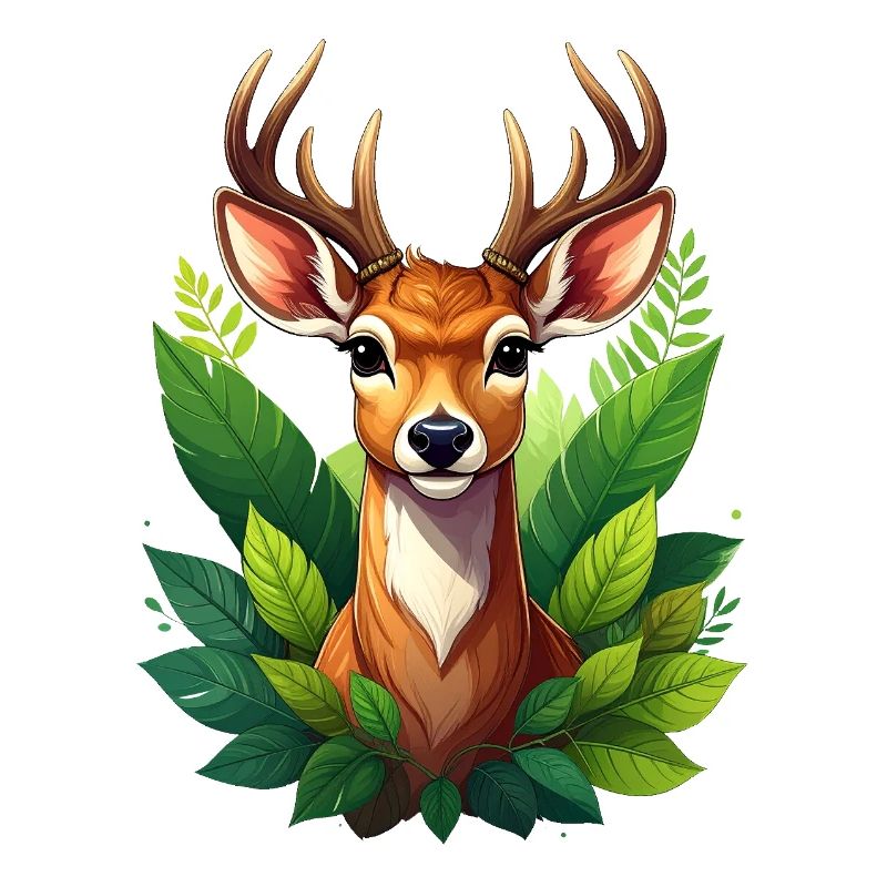 Ein Reh oder Hirsch im Wald