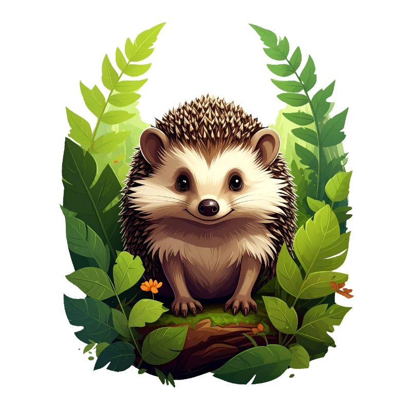 Hérisson dans la forêt